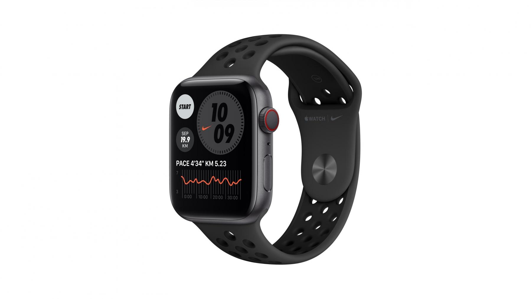 Buy Apple Watch Nike Series 6 44mm Space Grey Aluminium Case with Nike  Anthracite Sport Band - GPS + Cellular | Joyce Mayne AU