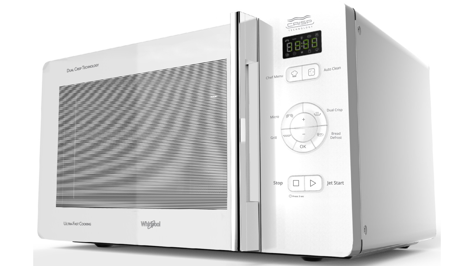 Buy Whirlpool 25L Crisp \u0026 Grill Microwave - White | Joyce Mayne AU