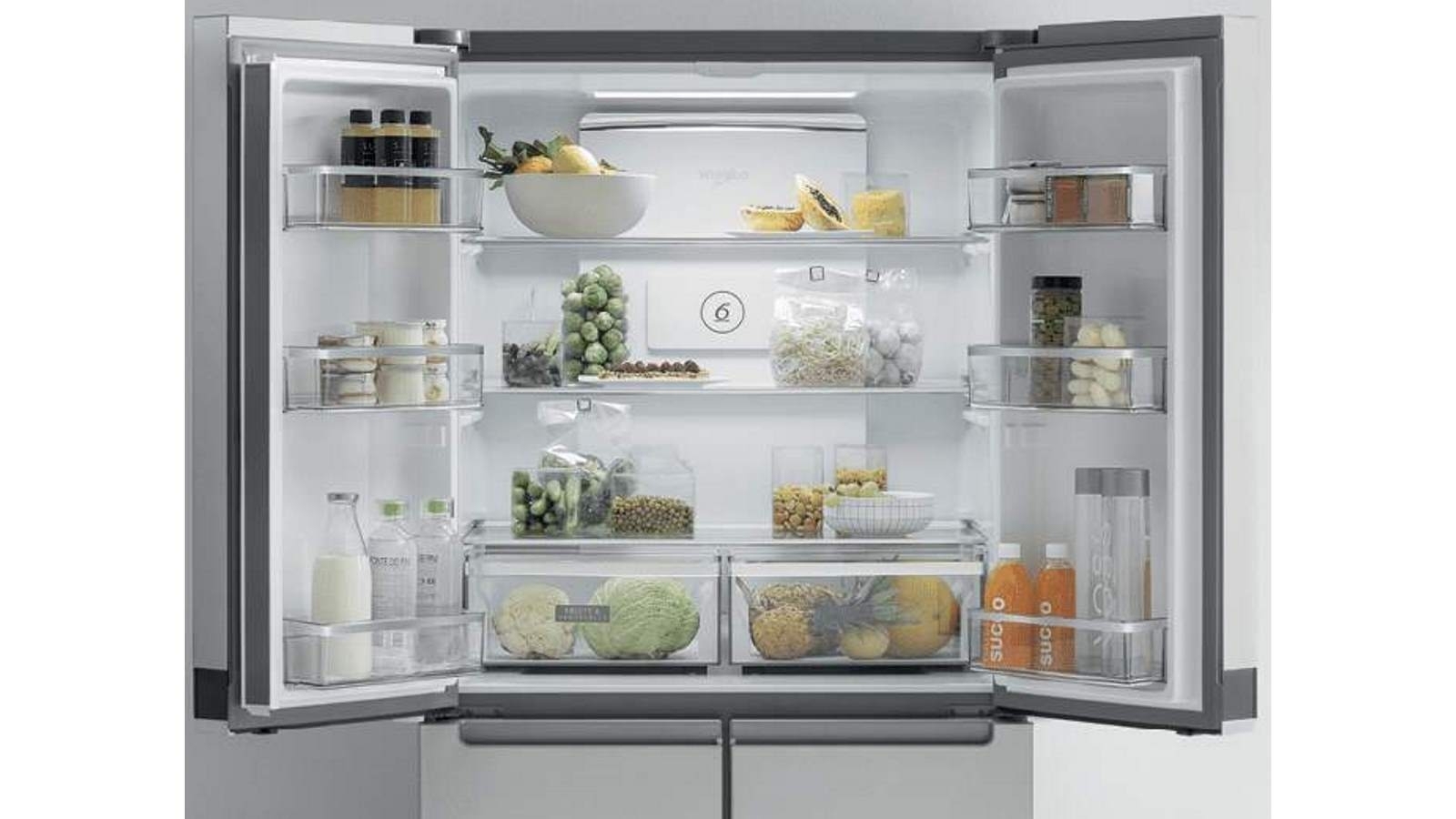 whirlpool fridge stainless