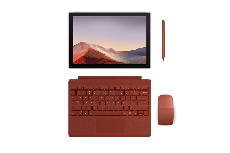 Buy Microsoft Surface Pro 7 Signature Type Cover Poppy Red Joyce Mayne Au