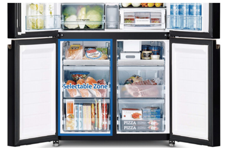 Buy Hitachi 638L 4 Door French Door Fridge Glass Matte White Joyce