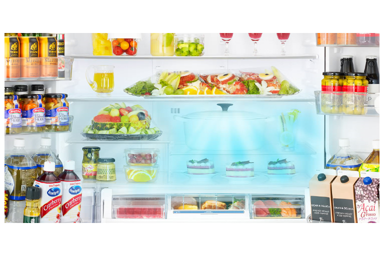 Buy Hitachi 615L Multi Drawer Glass Finish French Door Fridge Black