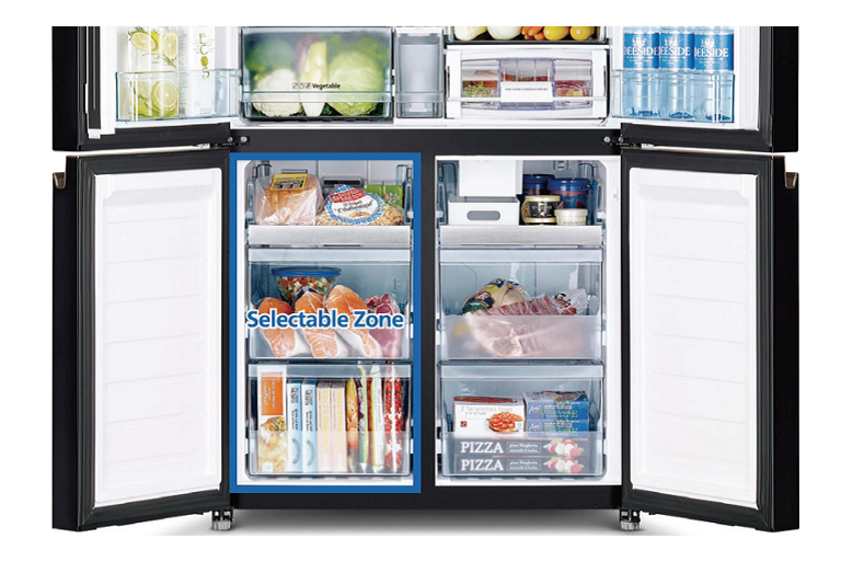 Buy Hitachi 638L 4 Door French Door Fridge Black Glass Joyce Mayne AU